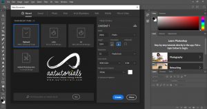 Create A New Documents In Photoshop CC and using presets